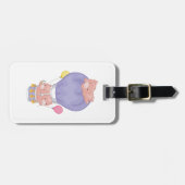 Étiquette À Bagage Flying Piggies in Hot Air Balloon (Devant horizontal)