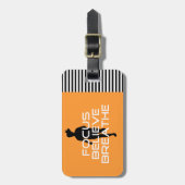 Étiquette À Bagage Focu croient respirent (Devant Vertical)