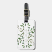 Étiquette À Bagage Foliage minimaliste (Devant Vertical)