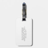 Étiquette À Bagage Foliage minimaliste (Dos Vertical)