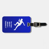 Étiquette À Bagage Fonctionnement ; Bleu (Devant horizontal)