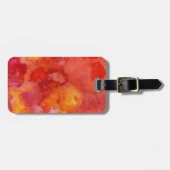 Étiquette À Bagage Fond de peinture d'aquarelle (Devant horizontal)