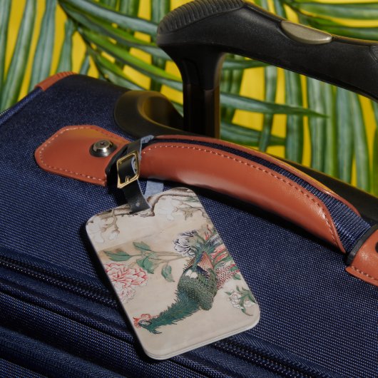 Étiquette À Bagage Fond d'écran chinois Peacock vintage (Insitu Rectoal 1)