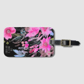 Étiquette À Bagage Fontaine florale (Devant Horizontal)