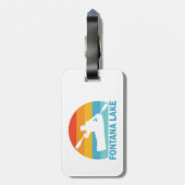 Étiquette À Bagage Fontana Lake Caroline du Nord Kayak (Dos Vertical)