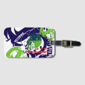 ÉTIQUETTE À BAGAGE FOOTBALL (Devant Horizontal)