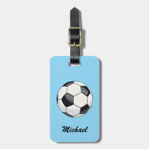Étiquette À Bagage Football de balle de soccer tendance Personnalisé