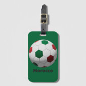 Étiquette À Bagage Football Maroc (Devant Vertical)