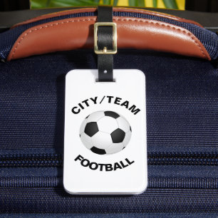 Étiquette À Bagage Football personnalisable