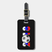 ÉTIQUETTE À BAGAGE FOOTBALL SOCCER 2018 (Devant Vertical)