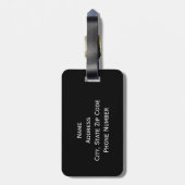 ÉTIQUETTE À BAGAGE FOOTBALL SOCCER 2018 (Dos Vertical)