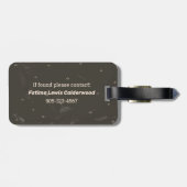 Étiquette À Bagage Force du lion de la carte tarot arcana majeure (Dos horizontal)