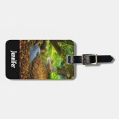 Étiquette À Bagage Forest Creek Belle nature Paysage Photo (Devant horizontal)