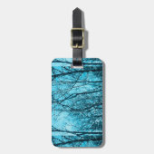 Étiquette À Bagage Forêt dans Azure (Devant Vertical)