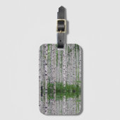 Étiquette À Bagage Forêt de Birch Nature (Devant Vertical)