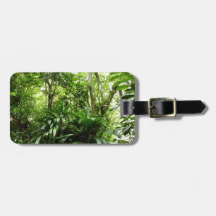 Étiquette À Bagage Forêt de pluie dominicaine I Nature verte tropical