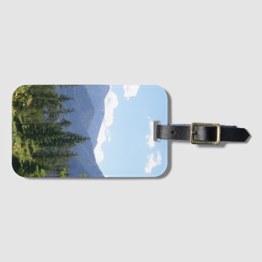 Étiquette À Bagage Forêt et Montana Vue Pittoresque (Devant Horizontal)