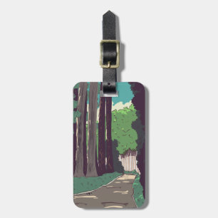 Étiquette À Bagage Forêt japonaise