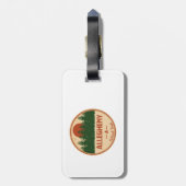 Étiquette À Bagage Forêt nationale d'Allegheny (Dos Vertical)