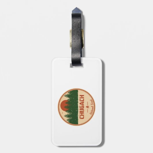 Étiquette À Bagage Forêt nationale de Chugach (Dos Vertical)