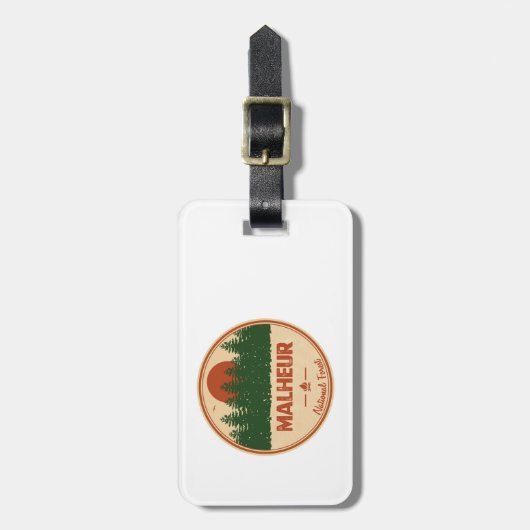 Étiquette À Bagage Forêt nationale de Malheur (Devant Vertical)