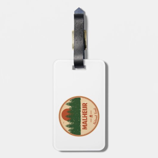 Étiquette À Bagage Forêt nationale de Malheur (Dos Vertical)