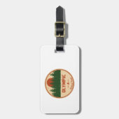 Étiquette À Bagage Forêt nationale olympique (Devant Vertical)