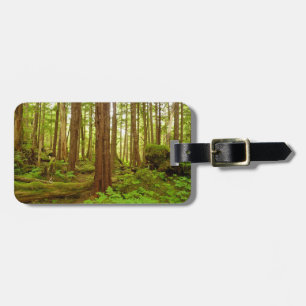 Étiquette À Bagage Forêt pluviale tempérée d'Alaska
