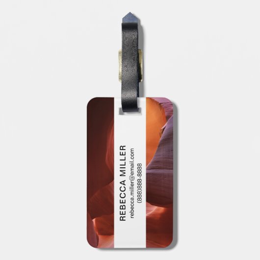 Étiquette À Bagage Formations de parcelles du canyon d'Antelope (Dos Vertical)