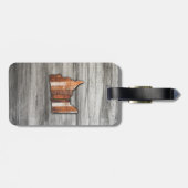 Étiquette À Bagage Forme rustique du Minnesota (Dos horizontal)