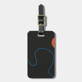 Étiquette À Bagage Formes simples, art du milieu du siècle (Devant Vertical)