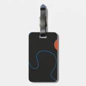 Étiquette À Bagage Formes simples, art du milieu du siècle (Dos Vertical)