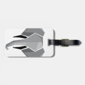 Étiquette À Bagage Formes simples Géométrie Tête d'éléphant (Dos horizontal)