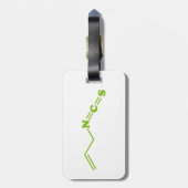 Étiquette À Bagage Formule moléculaire de l'isothiocyanate de Wasabi  (Dos Vertical)