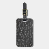 Étiquette À Bagage Formules Mathématiques Et Numéros (Devant Vertical)