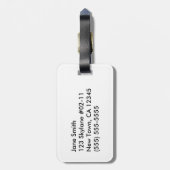 Étiquette À Bagage Formules Mathématiques Et Numéros (Dos Vertical)