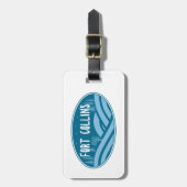 Étiquette À Bagage Fort Collins Colorado Extérieur (Devant Vertical)