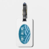 Étiquette À Bagage Fort Collins Colorado Extérieur (Dos Vertical)