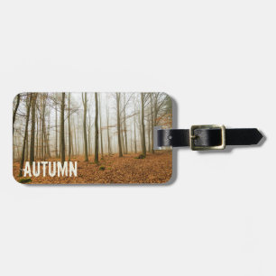 Étiquette À Bagage Fosse d'automne et brouillard cadeau de la saison