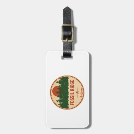 Étiquette À Bagage Fossil Ridge Wilderness Colorado (Devant Vertical)