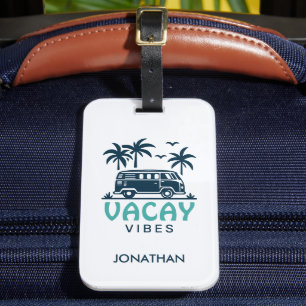 Étiquette À Bagage Fourgon de camping de voyage Vacances d'été