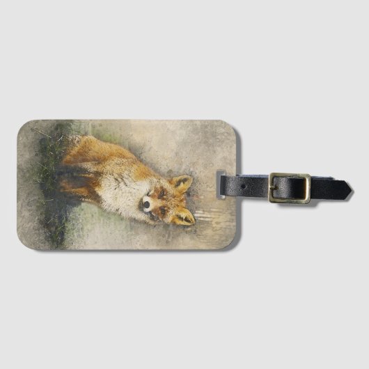 Étiquette À Bagage Fox (Devant Horizontal)