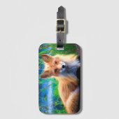 Étiquette À Bagage Fox (Devant Vertical)