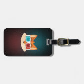 Étiquette À Bagage Fox - 3D (Devant horizontal)