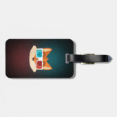 Étiquette À Bagage Fox - 3D (Dos horizontal)