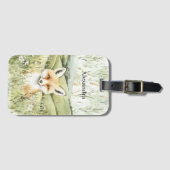 Étiquette À Bagage Fox Daisy Flowers (Devant Horizontal)