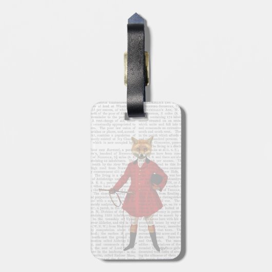 Étiquette À Bagage Fox Hunter 2 plein (Dos Vertical)