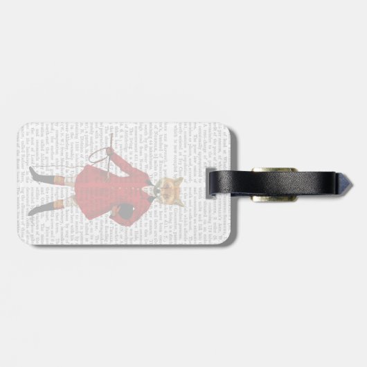 Étiquette À Bagage Fox Hunter 2 plein (Dos horizontal)