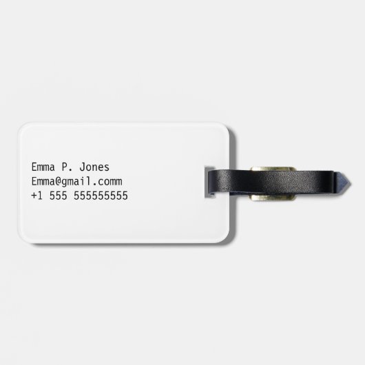 Étiquette À Bagage Fox nuit étoiles (Dos horizontal)