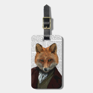 Étiquette À Bagage Fox Portrait 2